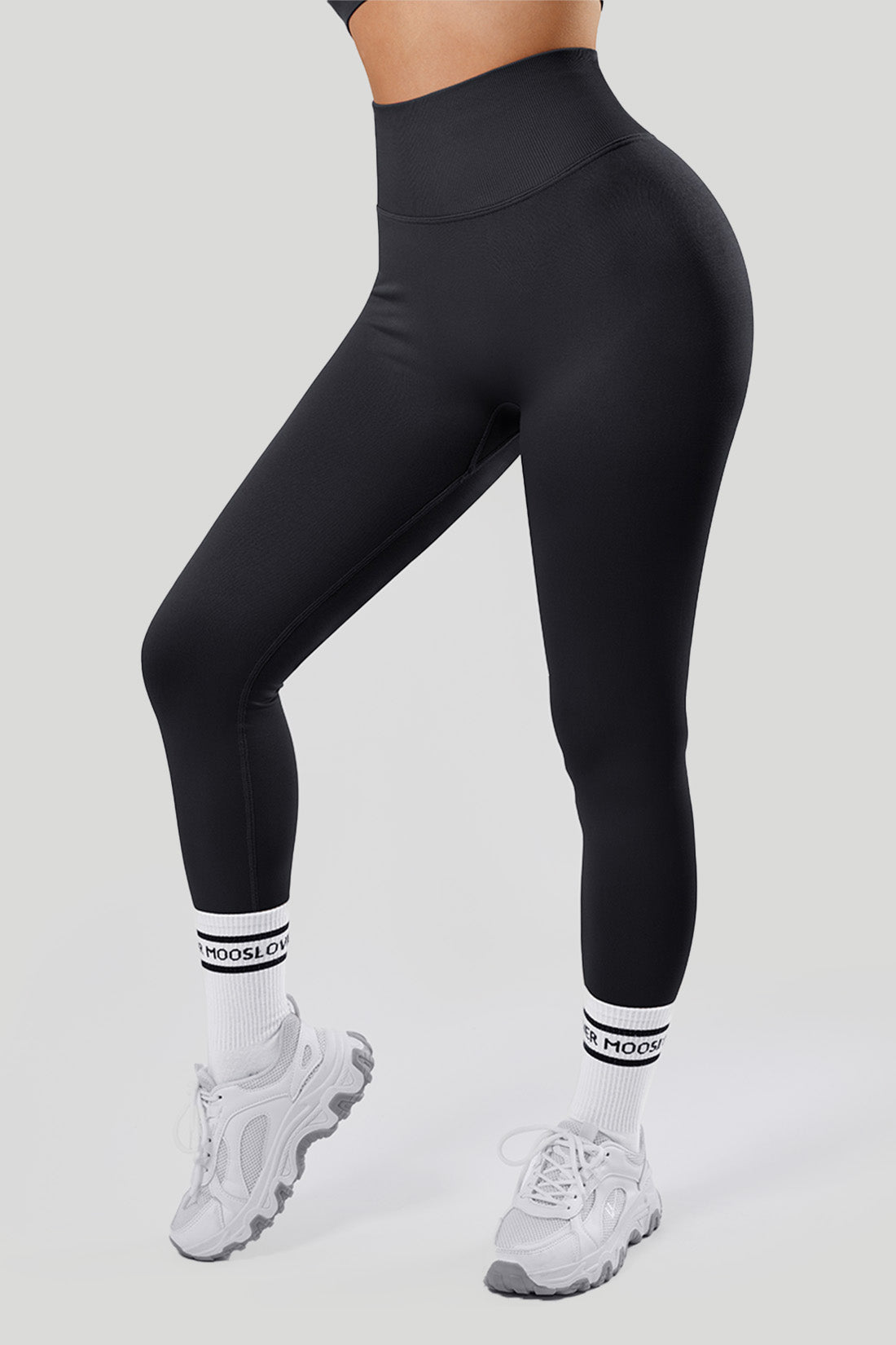 Leggings sin costuras con realce de glúteos y cintura alta