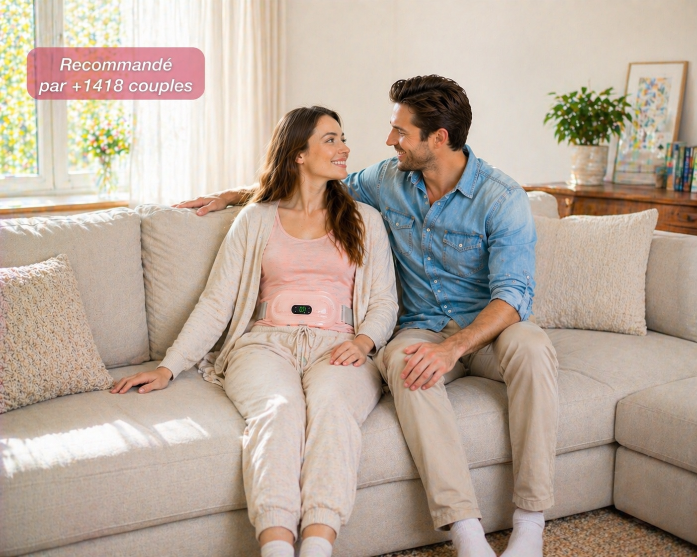 Ceinture Chauffante anti-douleurs menstruelles