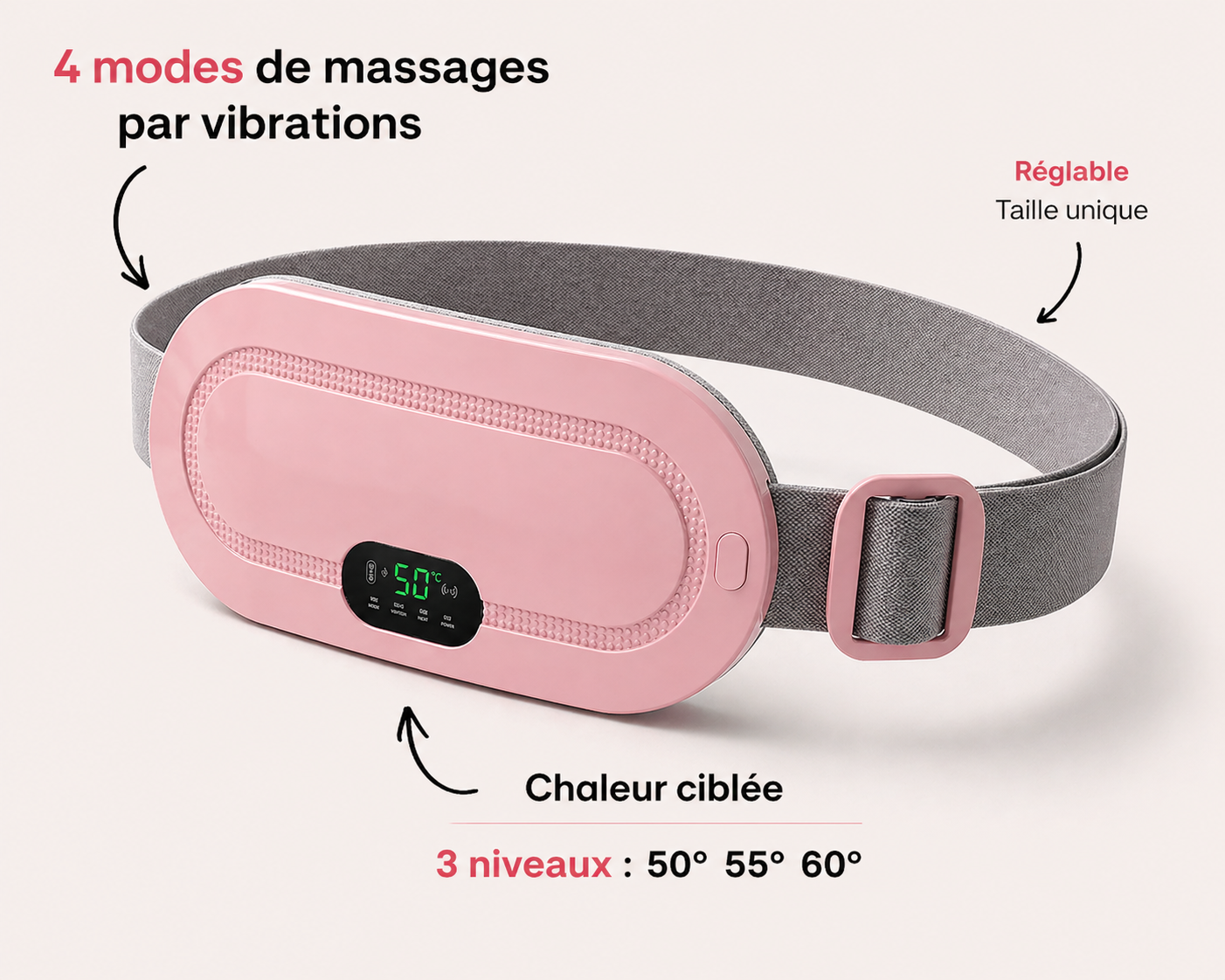 Ceinture Chauffante anti-douleurs menstruelles